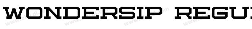 Wondersip Regular字体转换